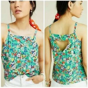 Anthropologie Floral Tank
